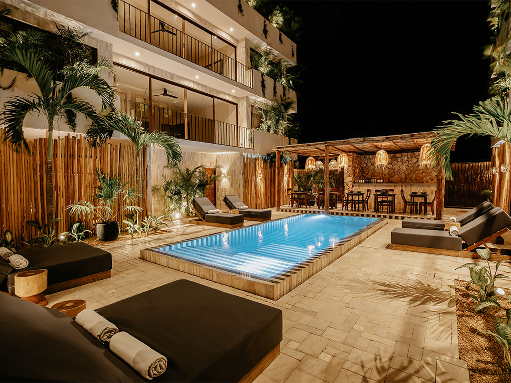 Hotel boutique with pool in tulum